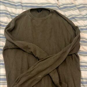 J. Crew Men's Dark Olive  green Crewneck Sweater